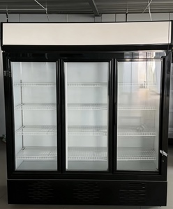 Refrigerador Comercial Vertical de 3 Puertas para Exhibición de Bebidas en Supermercados, Vitrina Refrigerada con Puerta Corredera de Rebote - Product Image 4