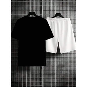 Pigeon Print <span class=keywords><strong>Camiseta</strong></span> elegante para hombre <span class=keywords><strong>Traje</strong></span> Simple Black & White Colorblock Resistencia al desgaste de larga duración - Product Image 2