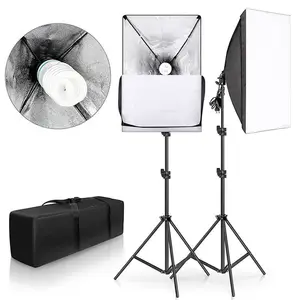 Professional Studio Photo & Video Shooting Equipment 2* 50x70cm Soft Box Lighting Kit Photo Studio Accessories