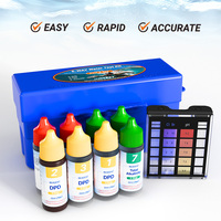 Kit de test de liquides pour piscine et spa à 6 paramètres