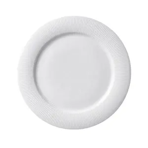 Trustworthy Manufacturer Western Modern Graceful Ceramic Plate Bar, Plate Catering, Plate Ceramic White