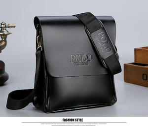 <span class=keywords><strong>Borsa</strong></span> a Tracolla in Pelle PU da Uomo, Stile Casual Business, Design Verticale Trendy per il Commercio Estero - Product Image 3