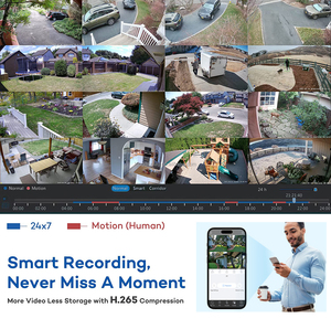 8CH 6x 8MP 4k ngoài trời IK10 Dome âm thanh ai con người phát hiện tầm nhìn ban đêm 8 kênh IP an ninh máy ảnh CCTV hệ thống giám sát OEM - Product Image 6