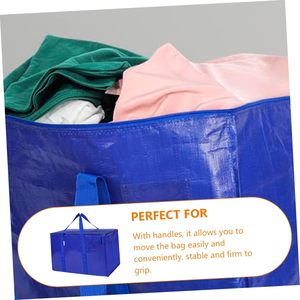 <b>Heavy</b> <b>Duty</b> Storage Tote Space Saving Moving Storage Extra Large Moving Bags With <b>Zippers</b> - Product Image 5