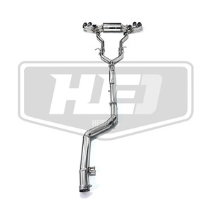 Système d'échappement Catback pour BMW 530E G30 B48 2.0T 545E, style M5 amélioré, son performance, en acier inoxydable, avec soupape d'échappement - Product Image 3