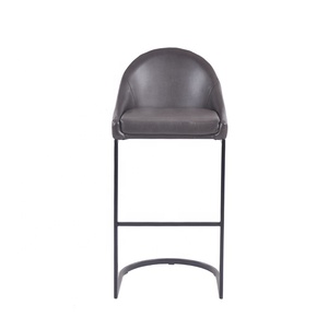 Proveedor Chino muebles de bar barato bajo nuevo bar taburete de cuero de la PU moderno de alta Silla de bar con reposapiés - Product Image 2