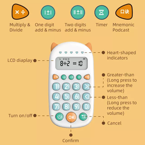 <span class=keywords><strong>Machine</strong></span> à compter orale de calcul mental <span class=keywords><strong>la</strong></span> plus populaire, calculatrice, jouets éducatifs mathématiques pour l'apprentissage des enfants - Product Image 3