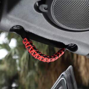 長さ27cmポリエステルロールバーとカーヘッドレストグラブハンドルストラップ - Product Image 1