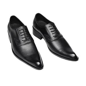 Nouvelles Chaussures Habillées à Talons Hauts en Cuir Véritable de Haute Qualité à Bout Pointu pour Hommes – Idéales pour Mariages et Soirées – Tendance Actuelle - Product Image 4