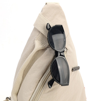 Sac de poitrine en polyester personnalisé, matériau doux, imperméable, motif pierre, sac bandoulière