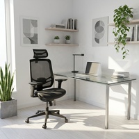 Chaise de bureau ergonomique moderne pivotante avec dossier dynamique, soutien lombaire réglable, accoudoirs 4D et maille respirante pour espace de travail professionnel
