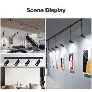 Hiện Đại Siêu Thị Khách Sạn 15W 20W Nhôm Spotlight Treo Đường Sắt <span class=keywords><strong>LED</strong></span> Ánh Sáng Tại Chỗ Tracklight Thương Mại Từ <span class=keywords><strong>LED</strong></span> Theo Dõi Ánh Sáng - Product Image 3