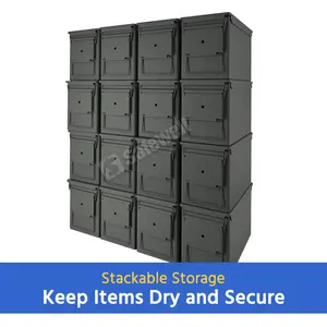 Safewell Cheap Price M2A1 Steel Waterproof Ammo Box 50 Caliber Metal Ammo Can For Long Term Storage- In Stock