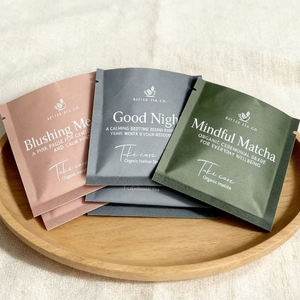 Custom 3 Side Seal Pouch Herbal Tea Packaging Sachet Packaging Tear Notch Pouch <b>Bag</b> - Product Image 3
