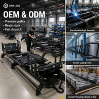 Solusi Studio Profesional Reformer dengan Aluminium Alloy, Tahanan yang Dapat Disesuaikan untuk Pilates Tubuh Megapro Mega Reformer Pilates