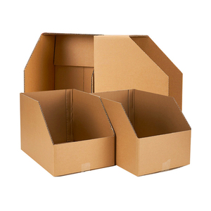 Bán buôn tùy chỉnh kho Kệ carton tổ chức Lưu trữ Hộp chọn thùng và các tông sóng mở lưu trữ hàng đầu bin hộp - Product Image 2