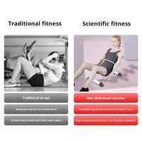 Appareil d'exercice abdominal pliable en métal pour le remodelage du ventre et l'amincissement, aide aux sit-ups pour l'exercice à domicile