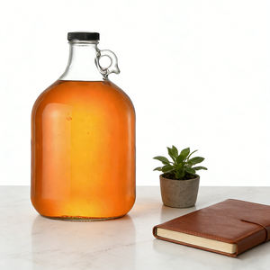 Bouteilles en verre rondes <span class=keywords><strong>de</strong></span> grande taille avec poignée, bouchon à vis, pour vin, 250 ml, 500 ml, 1 L, 2 L, 3 L, 4 L, 5 L, vente en gros - Product Image 3