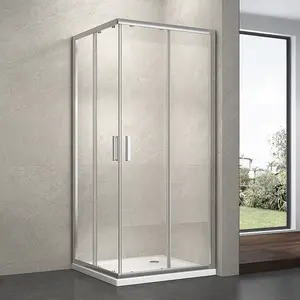 European Square Framed Double Sliding Shower Room Chinese Supplier Quality Assured Shower Enclosure Spain