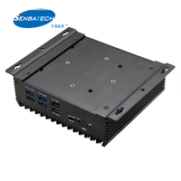 N97 4 Lan I210 DDR4 Más potente Fanless Edge Industrial Pc Mini computadora Soporte WIN Linux