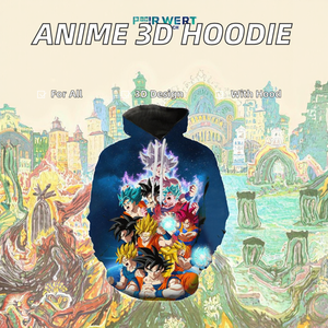 Your Choice New Anime Hooded <b>Hoodies</b> <b>Men</b> Women Goku Sweatshirts Casual Custom 3D Print Pullover Coat Tops Streetwear 100% - Product Image 2