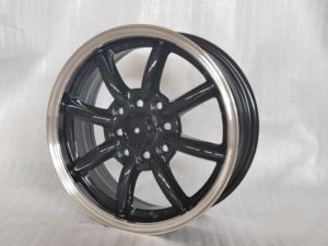 Syac ล้อรถขนาด14นิ้วล้ออัลลอย R14x5.5j PCD4x100/4x114.3สีดำขอบเงาล้อรถโดยสาร - Product Image 3