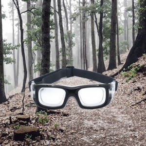 Lunettes de sport personnalisées pour le cyclisme, anti-buée, pour le football, avec sangle réglable, en polycarbonate bleu, pour hommes - Product Image 3