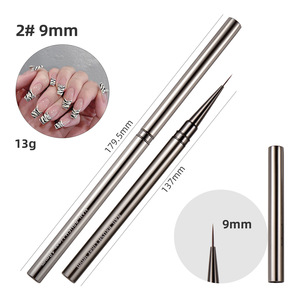 Nail Art Liner Brosses Poignée en Métal <span class=keywords><strong>Dessin</strong></span> Lignes Stylos - Product Image 5