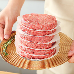 Hamburger Meat Press <b>Paper</b> Round Silicone Oil Absorbent Non Stick Baking Grilling <b>Kitchen</b> <b>Paper</b> 40 Gsm 1 Ply - Product Image 1
