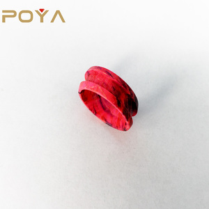 POYA 8mm caja de mezcla mayor de madera en blanco anillo de incrustación de aceptar personalizado - Product Image 2