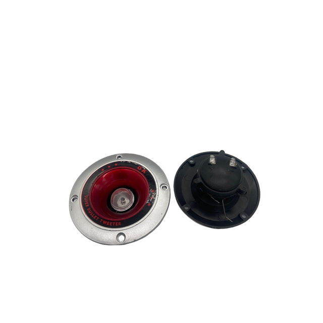 High-Pitched Piezoelectric Horn Speaker Tweeter with Titanium Diaphragm Voice Coil Neodymium Motor 80W 7 Colored Lights