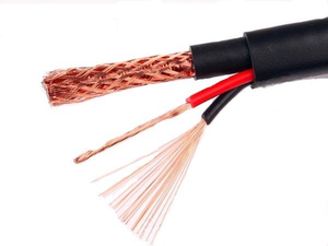 Câble coaxial 75 ohm rg59 2c de haute qualité, connecteur <span class=keywords><strong>siamois</strong></span>, pour caméra de vidéosurveillance, promotion - Product Image 4