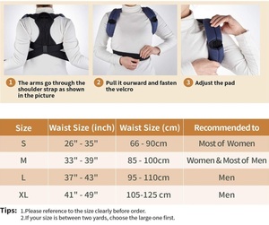 Y Hình Dạng Nữ Nam Thoáng Khí Mềm Mại Eo Đầy Đủ Trở Lại Cơ Thể Tư Thế Chỉnh Sửa Brace Belt Ủng Hộ Humpback Vai Ép - Product Image 5