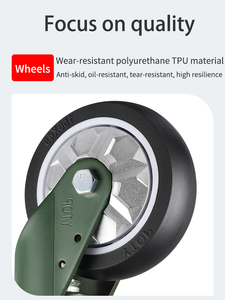 YTOP 8 Polegadas De Manganês De Aço Tpu Roda <span class=keywords><strong>Caster</strong></span> Oco Hubless Roda - Product Image 4