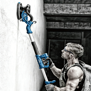 Ponceuse murale électrique professionnelle automatique <span class=keywords><strong>Girafe</strong></span> à vitesse variable 900W avec aspiration des poussières pour ponçage de mastic mural - Product Image 5