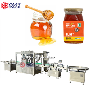 Tự động 4 đầu Caramel Syrup Máy rót chai nước sốt mật ong Jar làm đầy và đóng nắp máy - Product Image 1