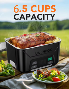 Développement personnalisé Boîte à lunch auto-<span class=keywords><strong>chauffante</strong></span> sans fil portable pour adultes Boîte à lunch <span class=keywords><strong>chauffante</strong></span> avec <span class=keywords><strong>batterie</strong></span> - Product Image 4