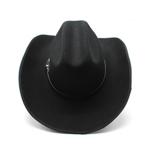 Western American Men Frauen mit breiter Krempe Filz Cowboy hüte Sombreros Gedrucktes Muster für Sommer Winter Travel Party Szenen - Product Image 3