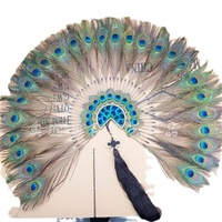 Papier peint en forme d'éventail à plumes de paon, décoration créative pour la maison, fond de télévision et décoration murale pour salon AY-012