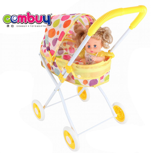 Ferro carrozzina <span class=keywords><strong>passeggino</strong></span> bere acqua pipì <span class=keywords><strong>bambole</strong></span> 12 pollici giocattoli bambola del bambino trolley - Product Image 2