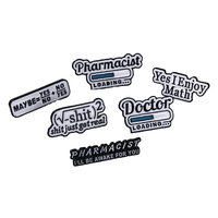 Broches en alliage métallique variées pour pharmaciens, médecins et passionnés de mathématiques - Cadeau de mariage et de fête