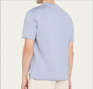 Kaos Pria Mock <span class=keywords><strong>Neck</strong></span> Ukuran Besar Berkualitas Tinggi 100% Katun 180g Berat Premium Drop Shoulder Sablon Sutra - Product Image 4