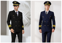 Tenue d'uniforme d'hôtesse de l'air pour hommes