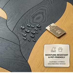 Parquet stratifié en bois massif multicouche, système de pose à clipser, design feuille, <span class=keywords><strong>chêne</strong></span> blanc moderne, en stock, vente en gros - Product Image 4