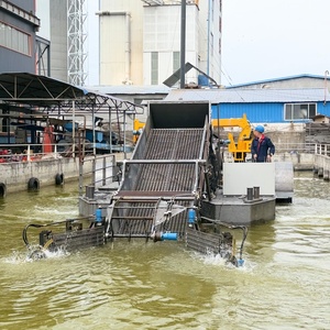 Système de bateaux automatiques pour <span class=keywords><strong>la</strong></span> récolte du sargasse en <span class=keywords><strong>rivière</strong></span> avec collecte intégrée, broyage et chargement/déchargement de sacs de 1 tonne - Product Image 1