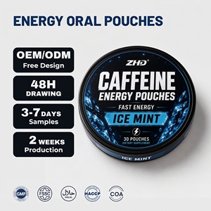 Bolsitas de Energía con Cafeína, Guaraná y L-Teanina para la Concentración |   Suplemento de Vitaminas B Sin Nicotina |   Fabricante Vegano OEM ODM para Uso Adulto - Product Image 1