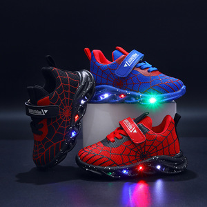 <span class=keywords><strong>Scarpe</strong></span> Sportive Casual per Bambini, Modello Spider-Man con Luci LED, Chiusura in Velcro, Nuovo Modello per 1-6 Anni, Unisex - Product Image 2