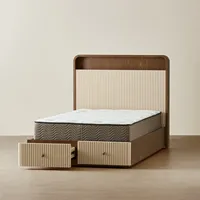 Ensembles de Chambres à Coucher Modernes de Luxe avec Lit Double King Size et Lit Enfant pour la Décoration Intérieure