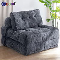 Canapé pouf compressé sous vide, en éponge haute résilience, en velours côtelé, pliable, modulaire, pour salon, chambre, balcon
