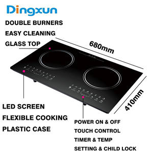 Cuiseur électrique combiné d'induction de double de deux brûleurs pour l'usage de restaurant d'hôtel de cuisine de l'usine d'OEM - Product Image 2